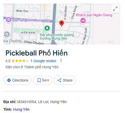 Pickleball Phố Hiến