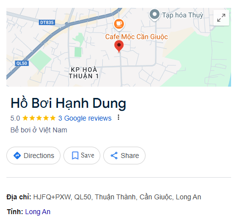 Hồ Bơi Hạnh Dung