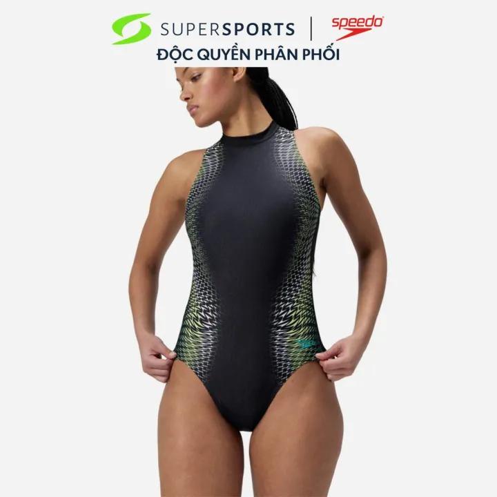 Đồ Bơi Một Mảnh Nữ Speedo Printed - Đen