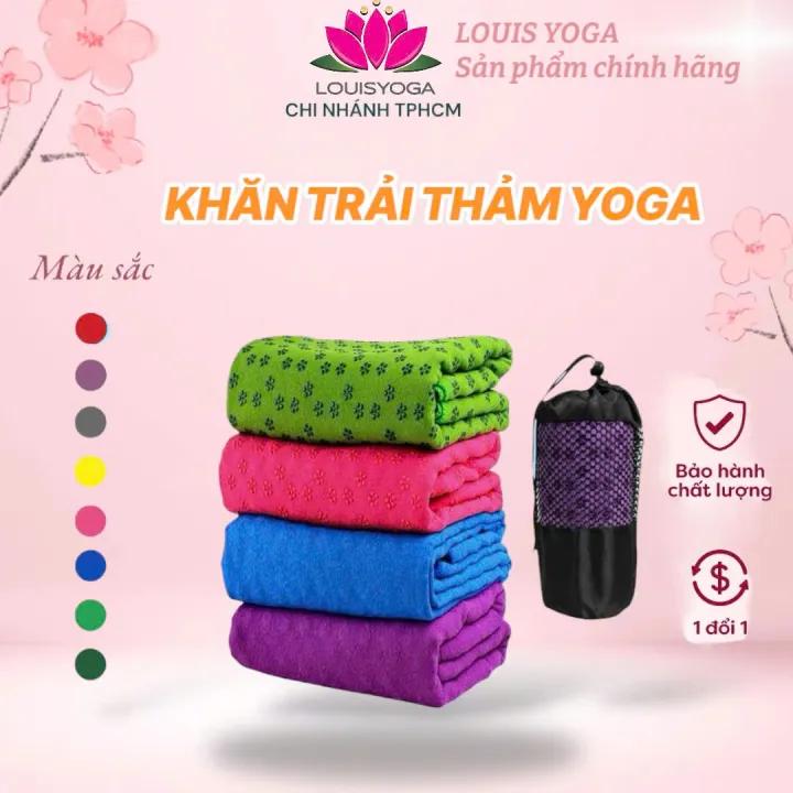 Khăn Trải Thảm tập YOGA_khăn trải thảm tập GYM với hạt PVC chống trơn