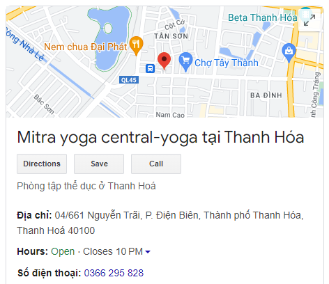 Mitra yoga central-yoga tại Thanh Hóa