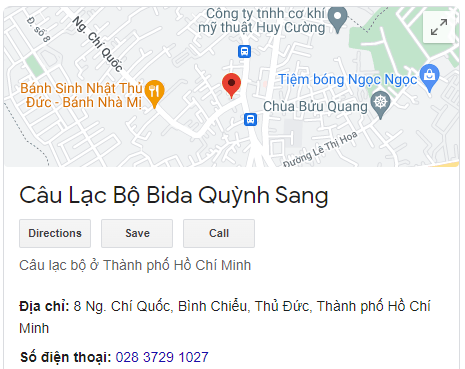 Câu Lạc Bộ Bida Quỳnh Sang