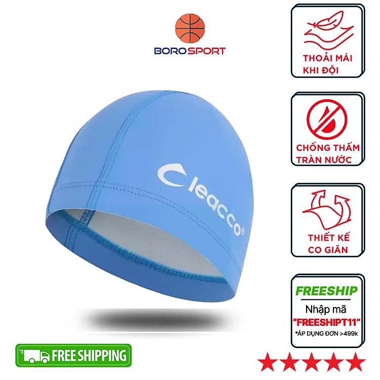 Nón Bơi Vải PU co dãn cao cấp, độ đàn hồi cao, bền đẹp , phù hợp với các bạn không quen loại nịt chặt Yesure Cleacco 
