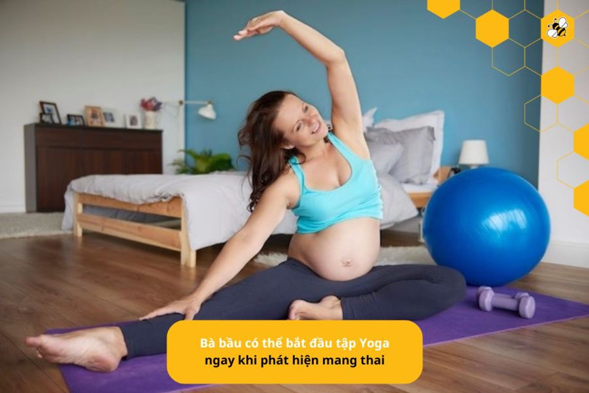 Bà bầu có thể bắt đầu tập Yoga ngay khi phát hiện mang thai