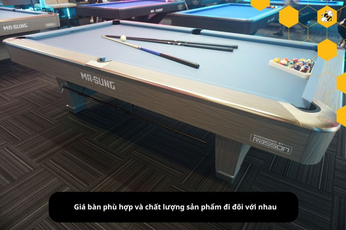 Giá bàn phù hợp và chất lượng sản phẩm đi đôi với nhau