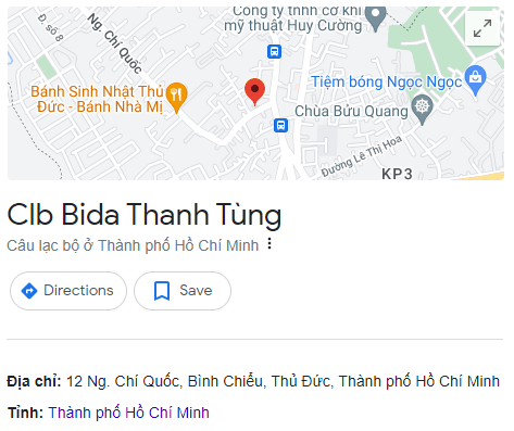 Clb Bida Thanh Tùng
