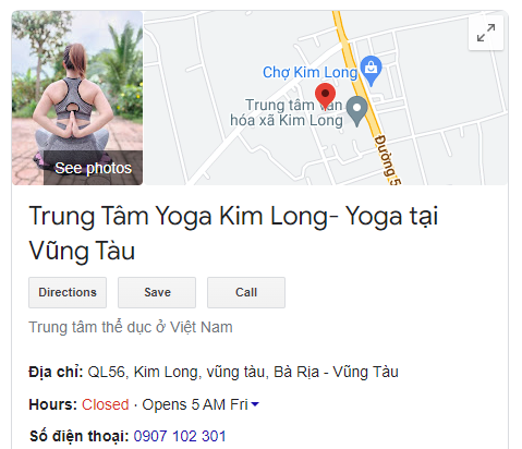 Trung Tâm Yoga Kim Long- Yoga tại Vũng Tàu