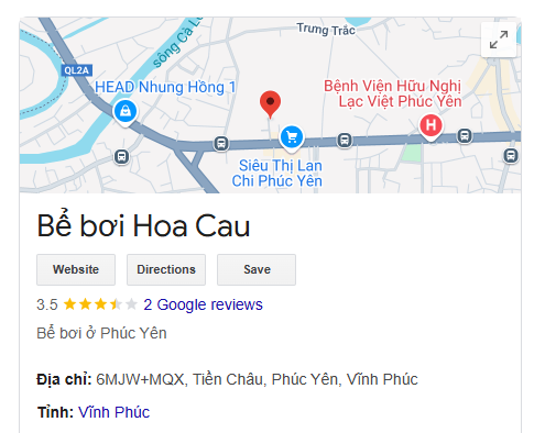 Bể bơi Hoa Cau