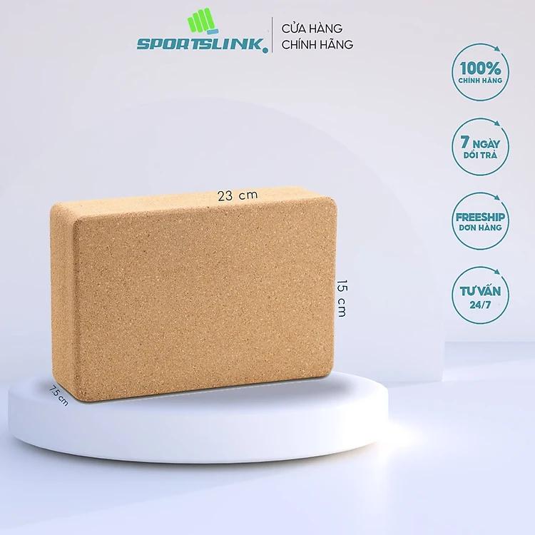Gạch tập yoga gỗ bần Yogalink 700gr Sportslink