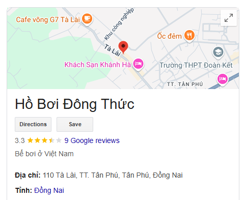 Hồ Bơi Đông Thức