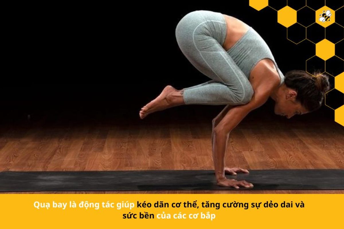 Quạ bay là động tác giúp kéo dãn cơ thể