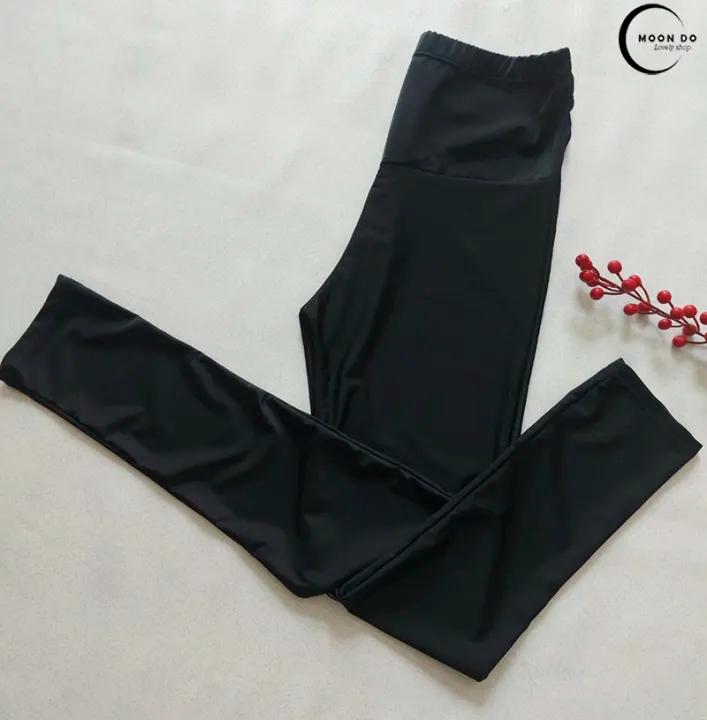 Quần bơi nữ dài, Quần tập thể thao yoga, gym, thể dục, legging Freesize (40-60kg)