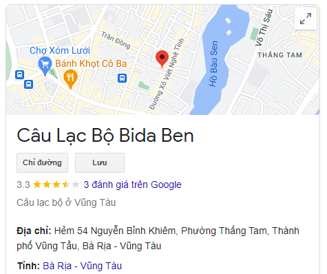 Câu Lạc Bộ Bida Ben