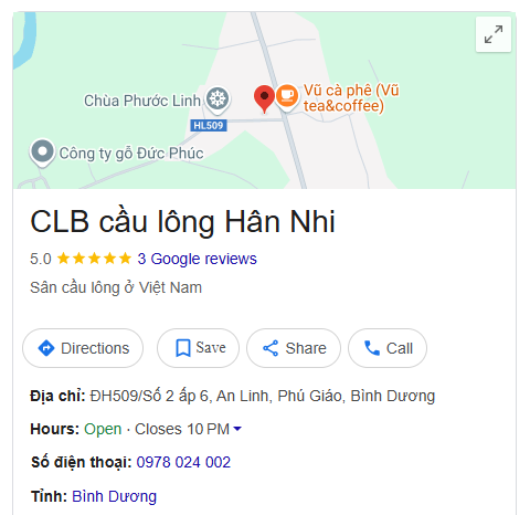 CLB cầu lông Hân Nhi