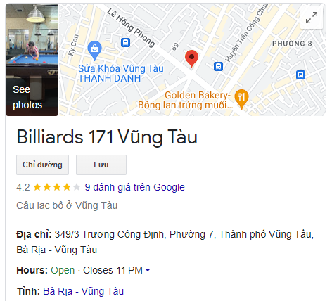 Billiards 171 Vũng Tàu