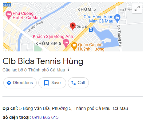 Clb Bida Tennis Hùng