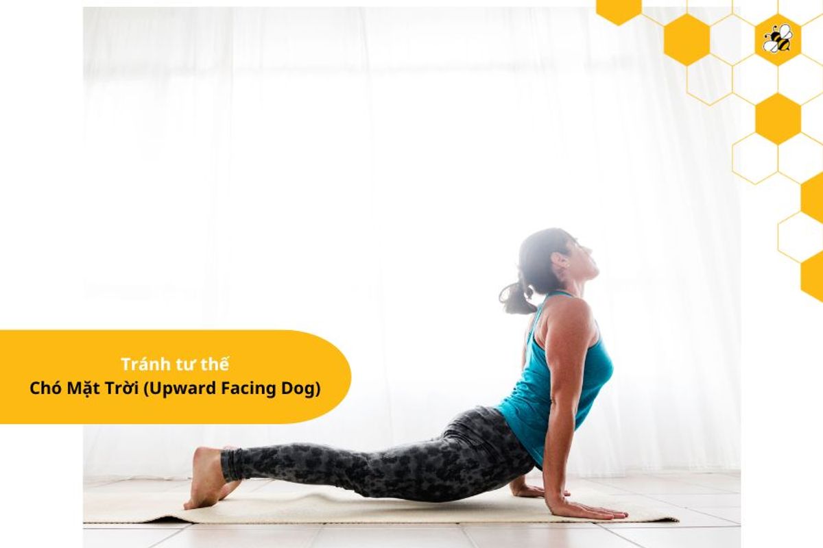 Tránh tư thế Chó Mặt Trời (Upward Facing Dog)