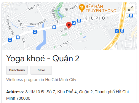 Yoga khoẻ - Quận 2