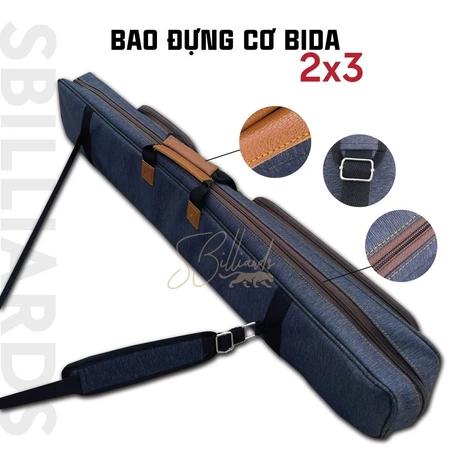 Bao đựng cơ bida 2x3, 3x4 , bao vải đựng 2 cán 3 ngọn bida . Bao vải chống nước đựng cơ bida sang trọng