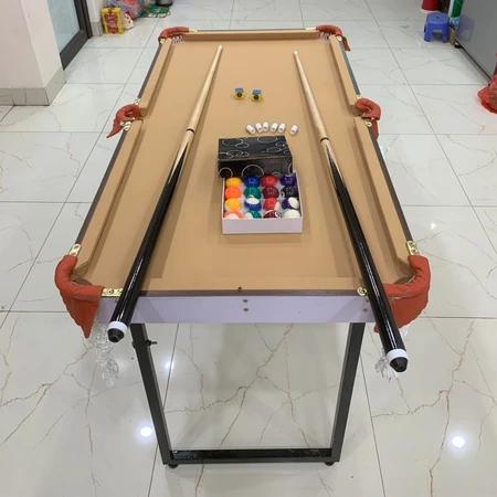 Bàn Bida Mini Cao Cấp 1m4 – Bộ Bi Sứ Đường Kính 38mm, Túi Lỗ Da Bò Cao Cấp - Thiết Kế Sang Trọng – BH 12 Tháng