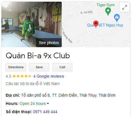 Quán Bi-a 9x Club