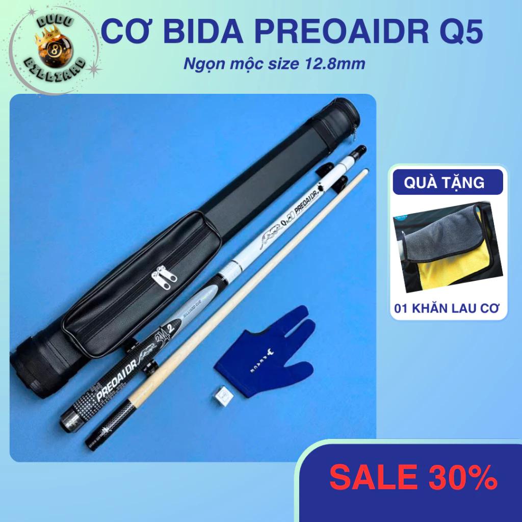 Cơ bida cá nhân Preoaidr Q5, cơ ngọn mộc chuyên bida lỗ