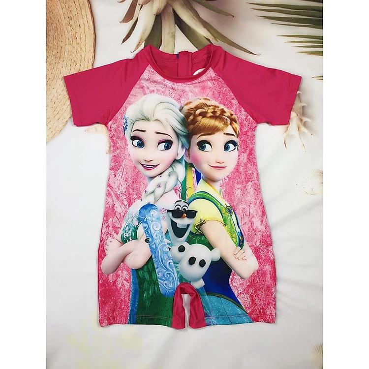 Đồ bơi bé gái liền quần dễ thương 12-27kg