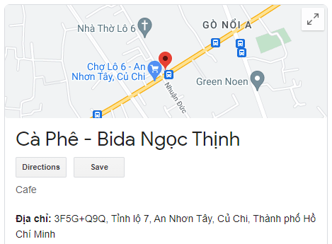 Cà Phê - Bida Ngọc Thịnh