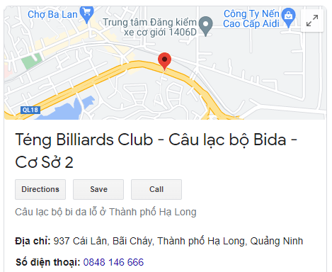Téng Billiards Club - Câu lạc bộ Bida - Cơ Sở 2