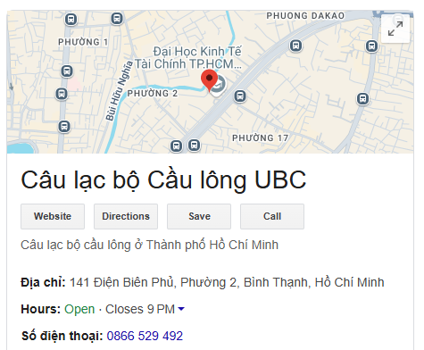 Câu lạc bộ Cầu lông UBC