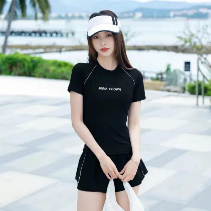 [Size M,L] Bikini,Đồ Bơi Nữ 2 Mảnh Năng Động Tay Ngắn Quần Hai Lớp Kín Đáo FUNNY BIKINI MS-065