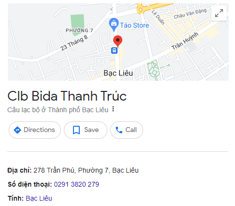 Clb Bida Thanh Trúc
