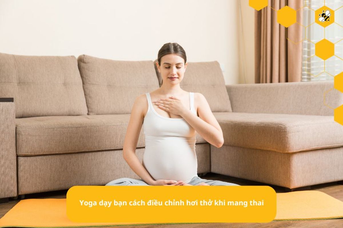 Yoga d��ạy bạn cách điều chỉnh hơi thở khi mang thai