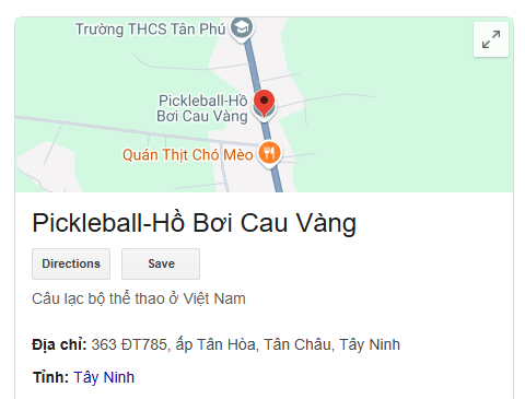 Pickleball-Hồ Bơi Cau Vàng