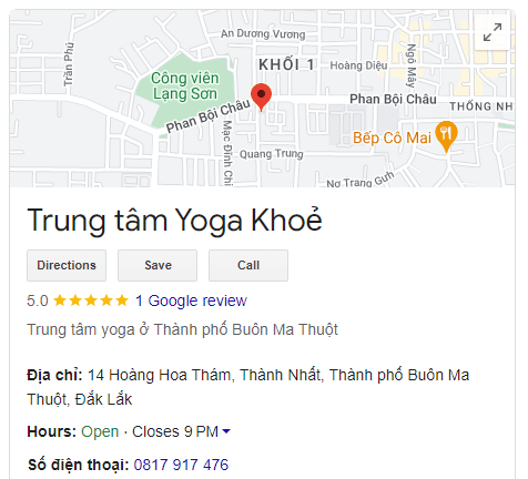 Trung tâm Yoga Khoẻ