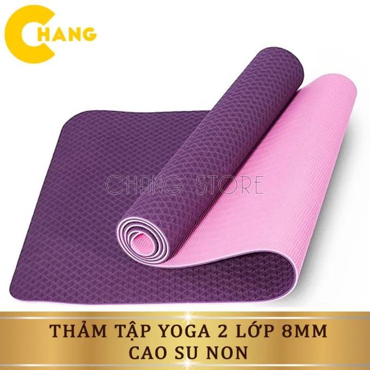 Thảm tập yoga chống trượt, Thảm Yoga Định Tuyến, Thảm Tập Gym , Tập thể dục tại nhà TPE Tại Nhà 2 Lớp