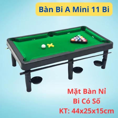 Bàn bi a mini hàng cao cấp chất liệu nỉ 11 bi cho bé vui chơi theo đội nhóm (HB2011)