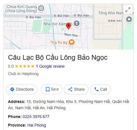 Câu Lạc Bộ Cầu Lông Bảo Ngọc