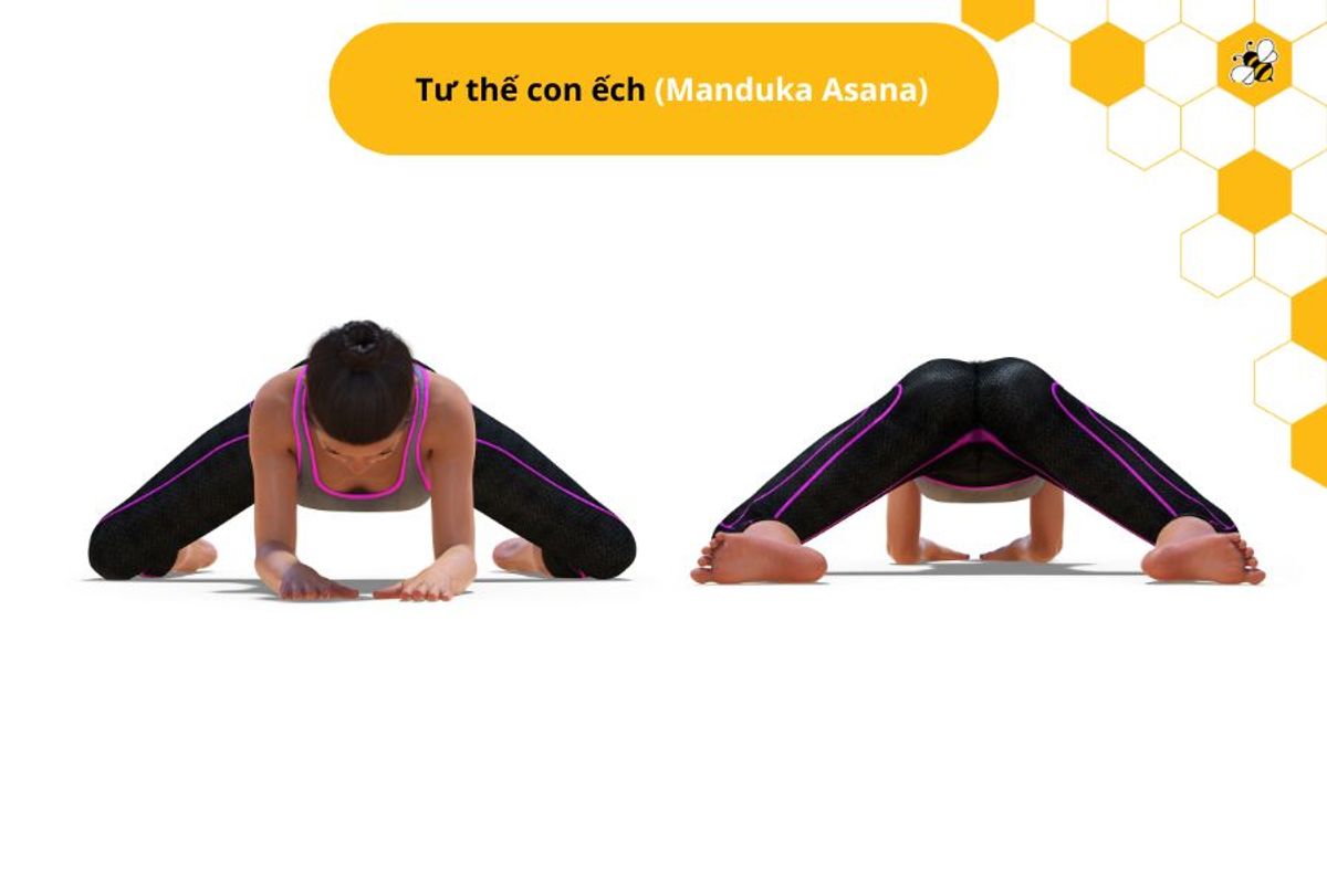 Tư thế con ếch (Manduka Asana)