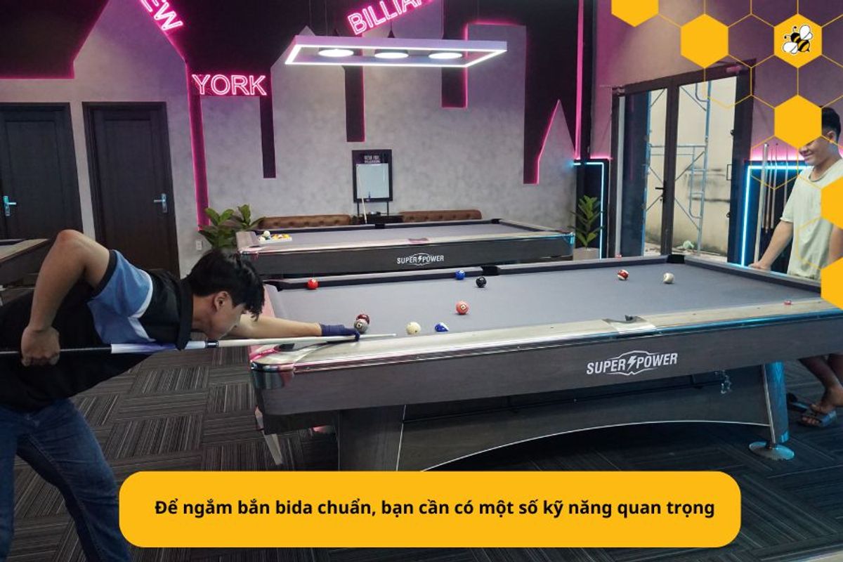 Để ngắm bắn bida chuẩn, bạn cần có một số kỹ năng quan trọng