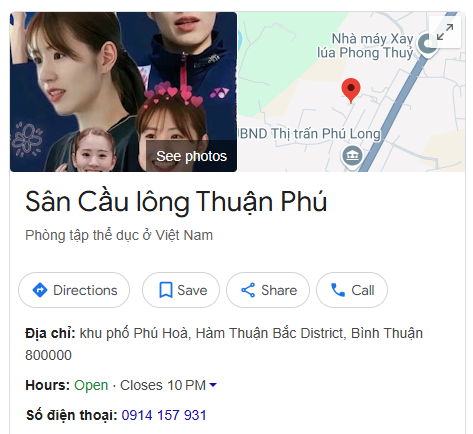 Sân Cầu lông Thuận Phú