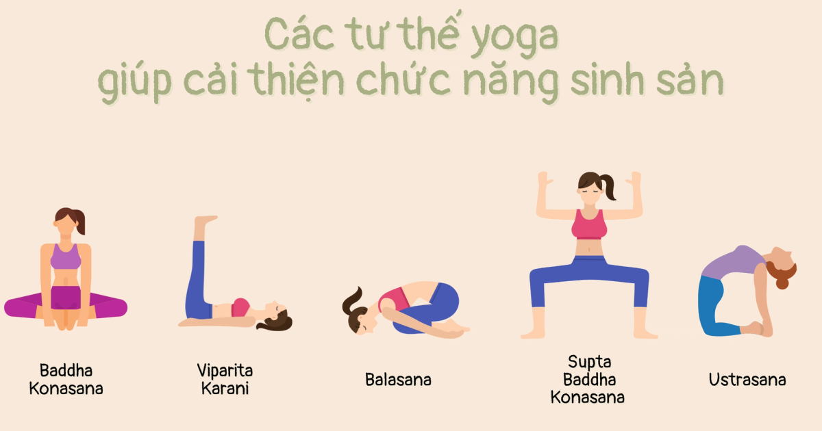 Các tư thế yoga giúp cải thiện chức năng sinh sản