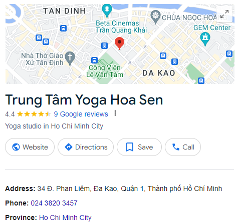 Trung Tâm Yoga Hoa Sen