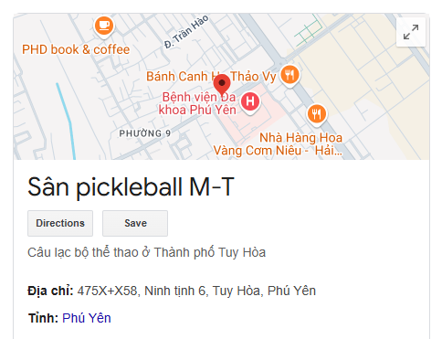 Sân pickleball M-T