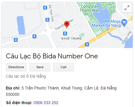 Câu Lạc Bộ Bida Number One