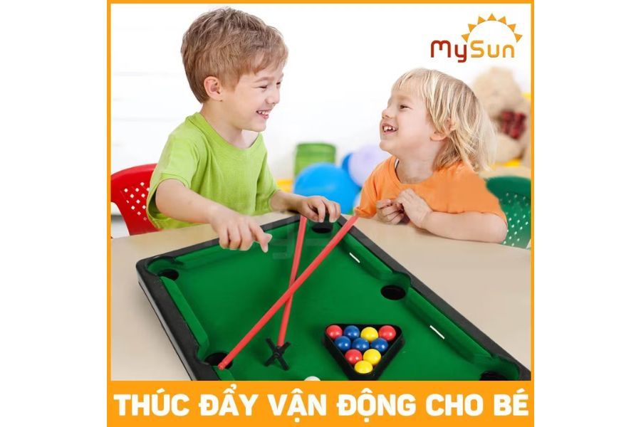 Bàn bida (bi a) trẻ em – Món đồ chơi vừa giải trí vừa giúp bé phát triển toàn diện