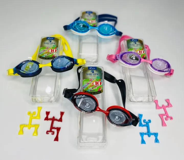 Kính Bơi VIEW V760 JASA Trẻ Em Tuổi 6 - 12 Hàng Nhật Tặng Hộp Đựng + Gọng Mũi