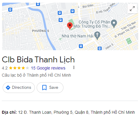 Clb Bida Thanh Lịch