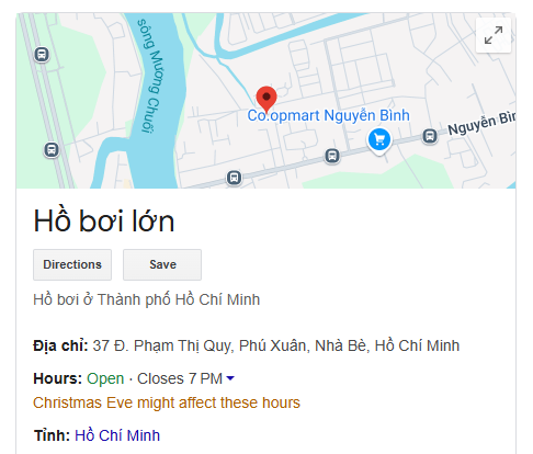 Hồ bơi lớn