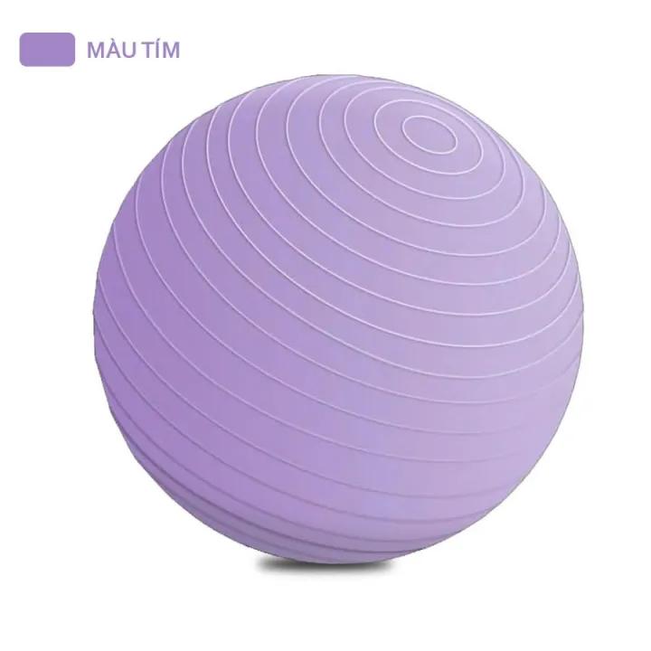 Bóng Tập Yoga Trơn 65 cm Kèm Đồ Bơm Cao Cấp